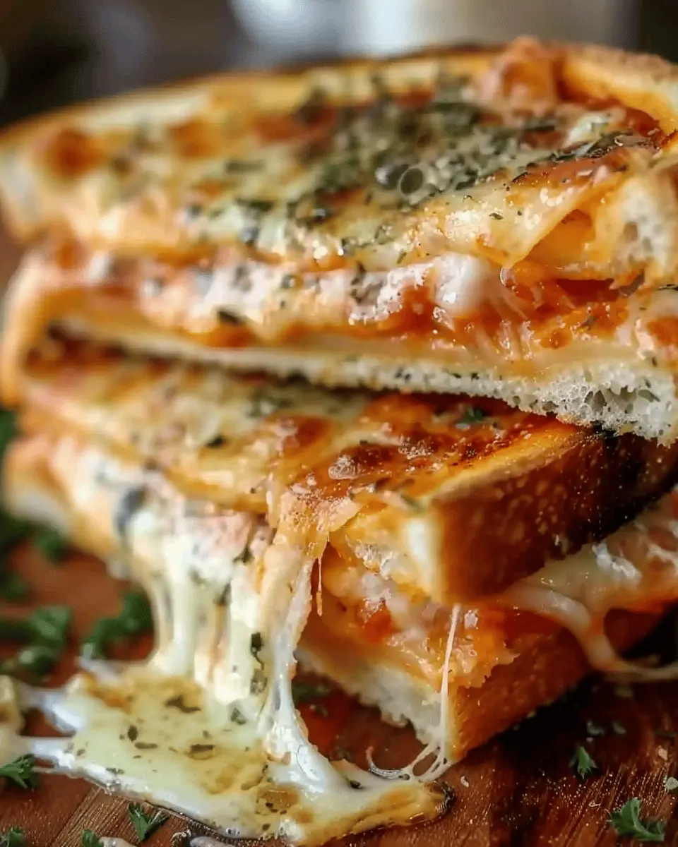 Pizza grilled cheese: The best comfort food with turkey bacon