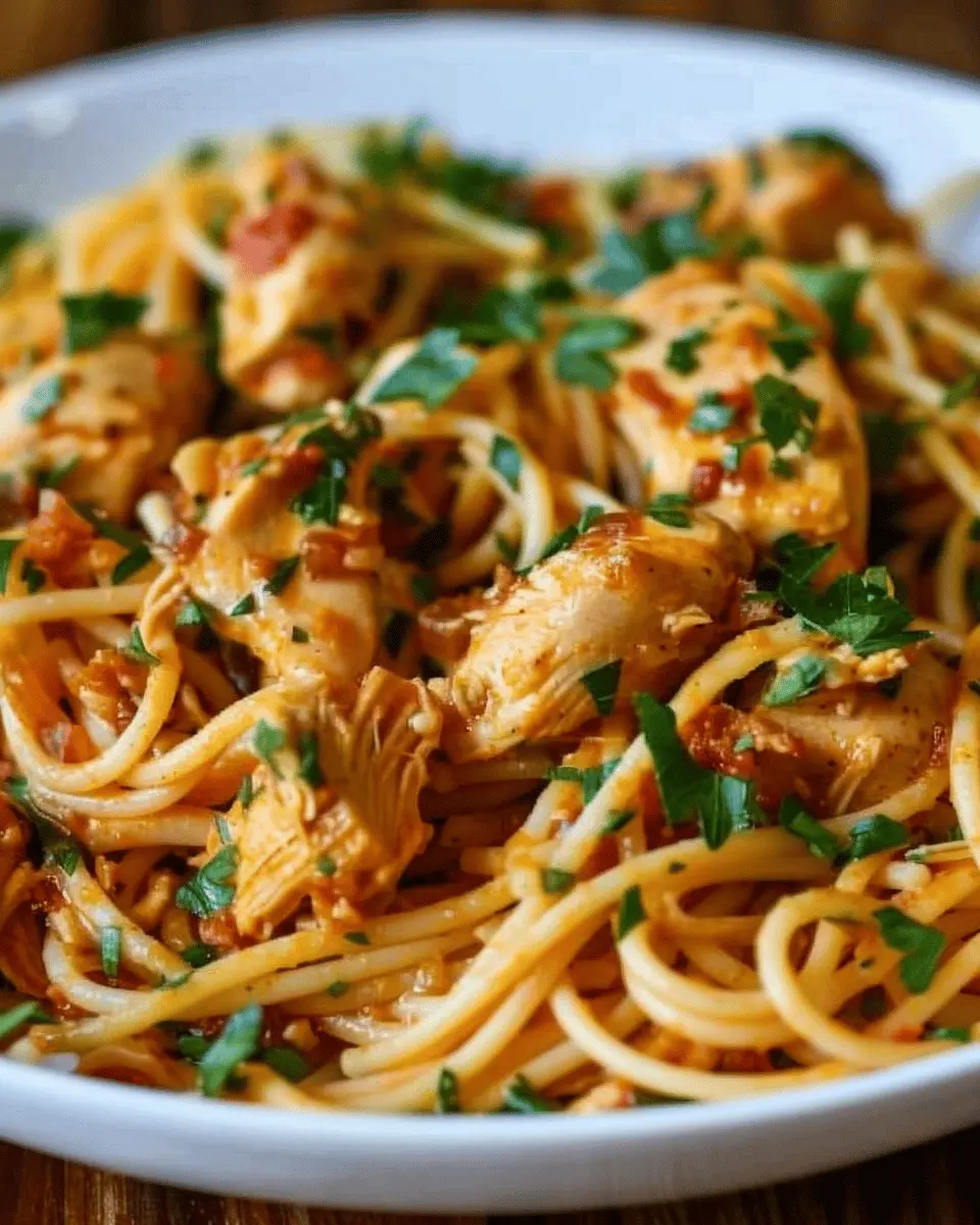 Monterey Chicken Spaghetti: Indulgent Comfort with Turkey Bacon