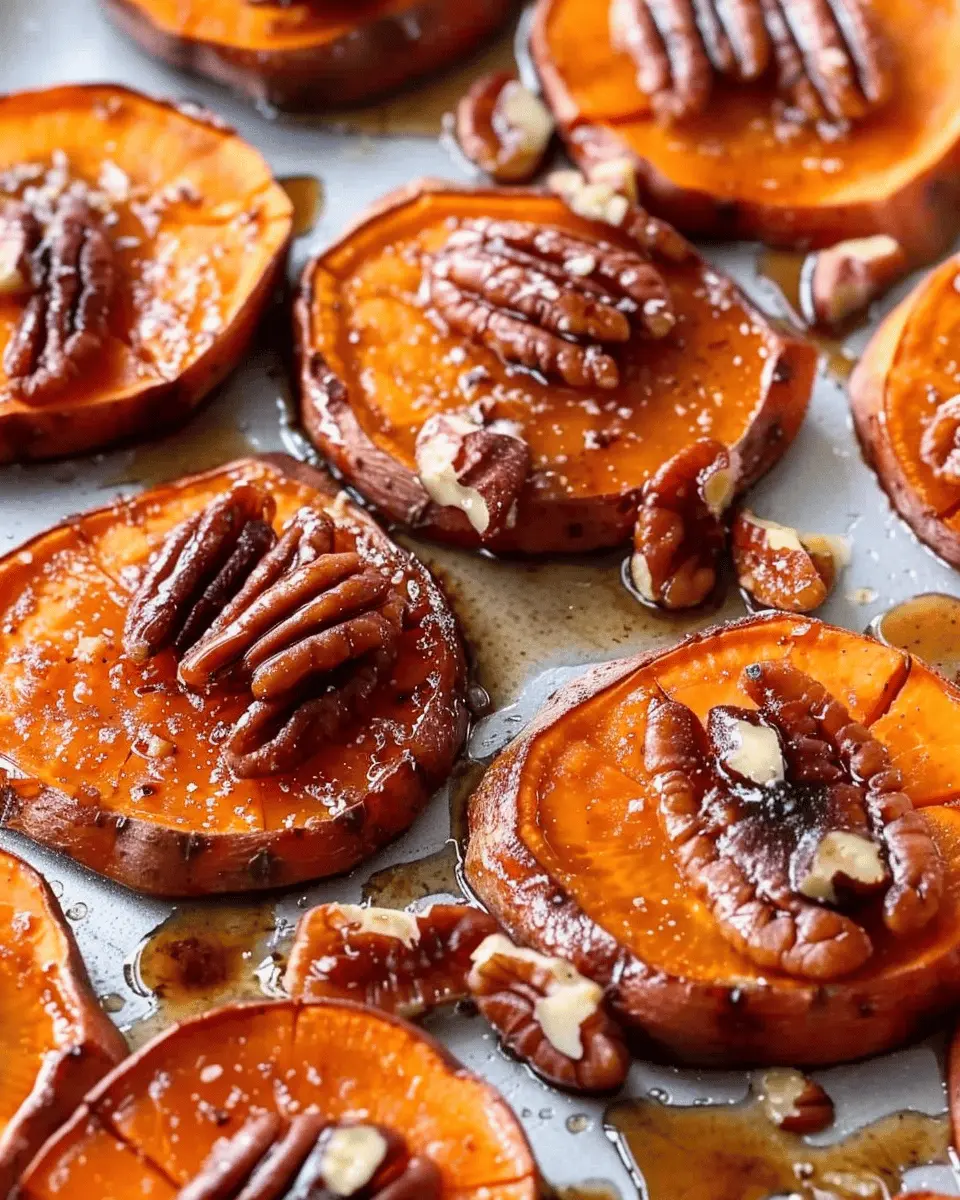 Maple Pecan Roasted Sweet Potato Slices: A Deliciously Nutty Twist