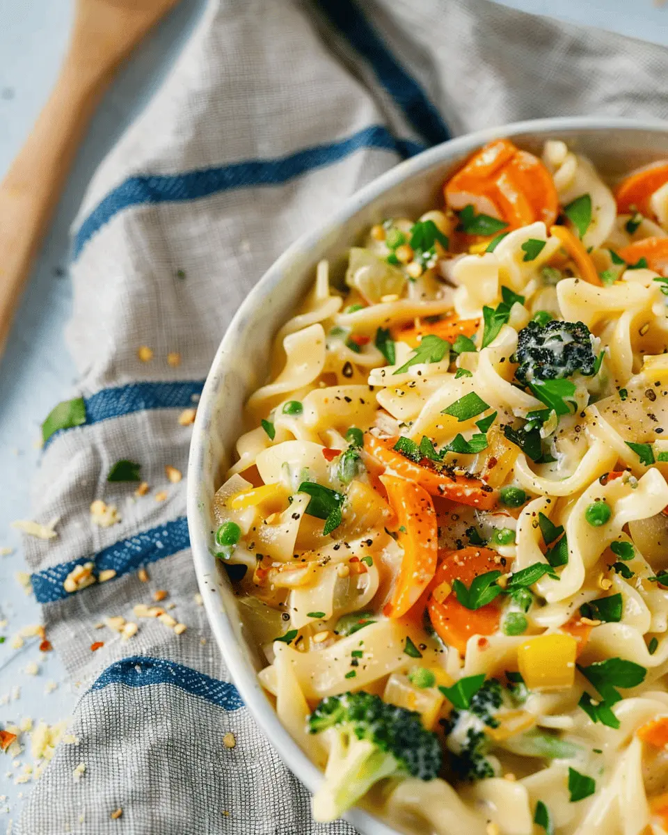 Creamy Veggies and Noodles: An Easy Comfort Food Delight