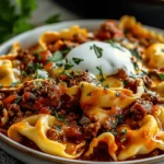 Cheesy Beef Enchiladas Tortellini