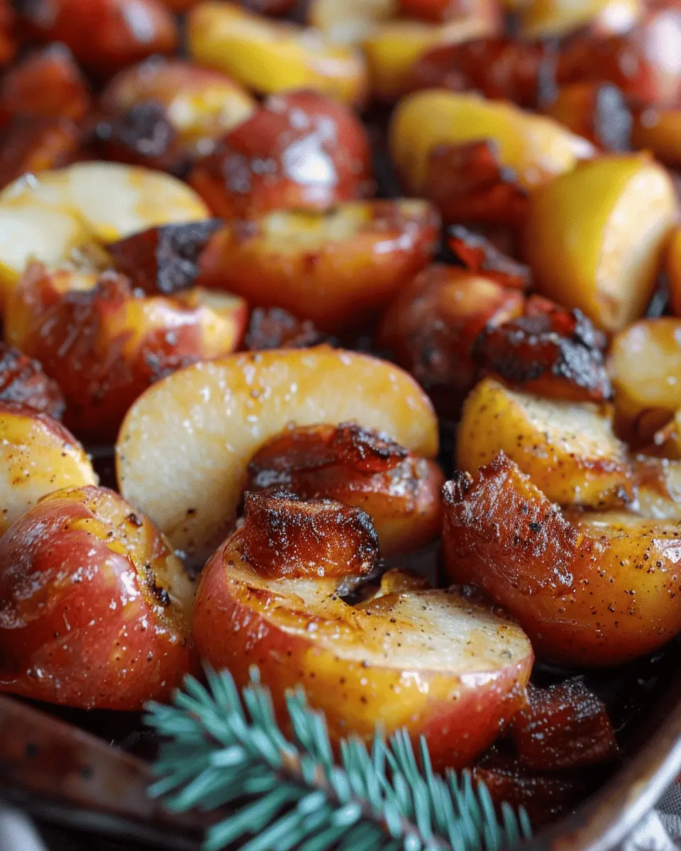 Maple Dijon Roasted Apples: A Sweet and Savory Side Dish Delight