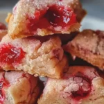 Melt In Your Mouth Cherry Shortbread Cookies