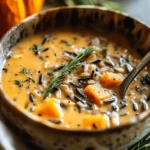 Vegan Pumpkin Wild Rice Soup