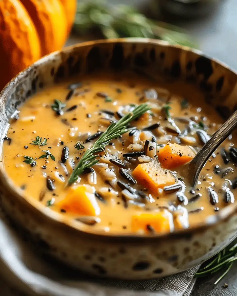 Vegan Pumpkin Wild Rice Soup: Best Comfort Food for Fall
