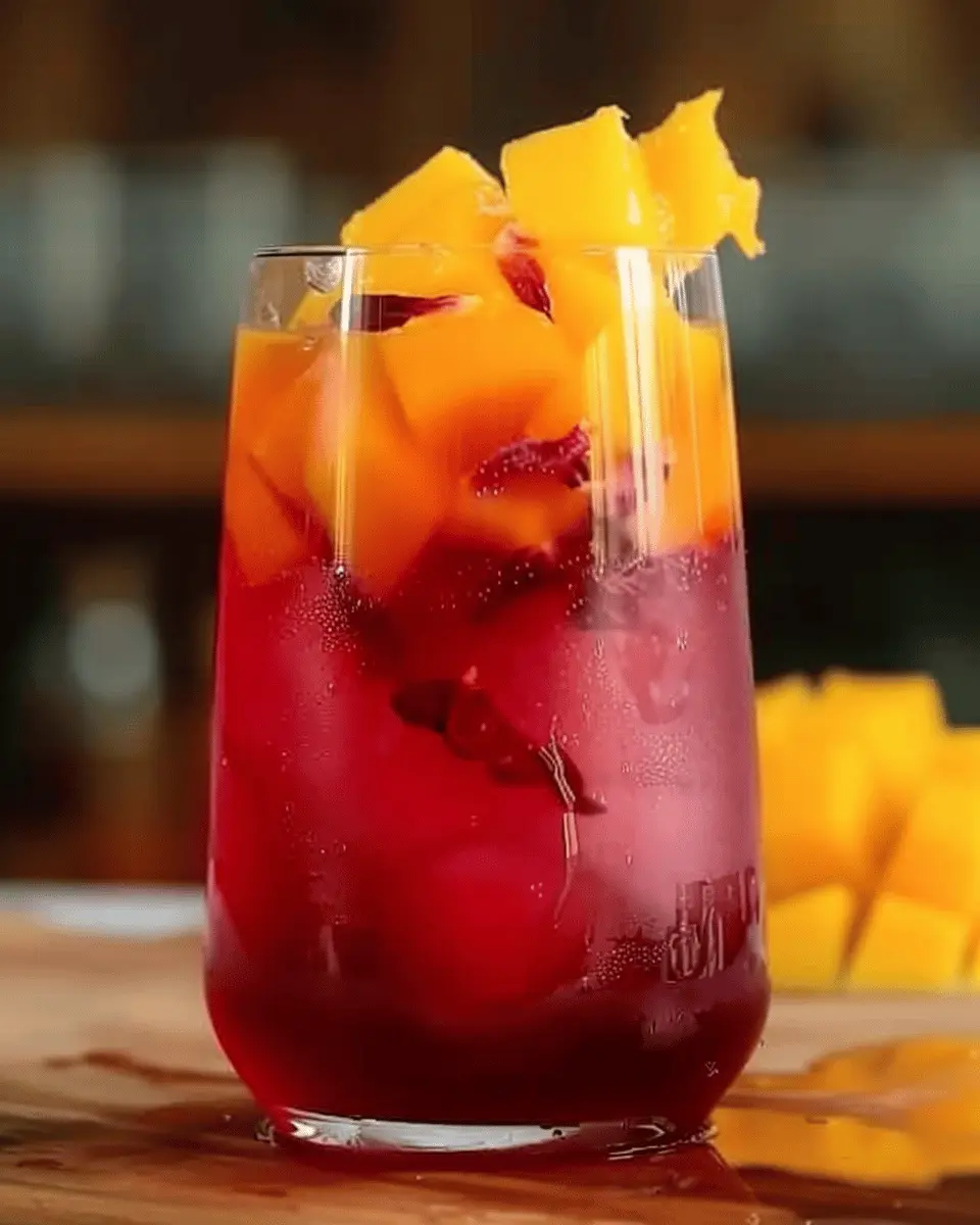 Mango Hibiscus Iced Tea: Refreshing and Easy Homemade Delight
