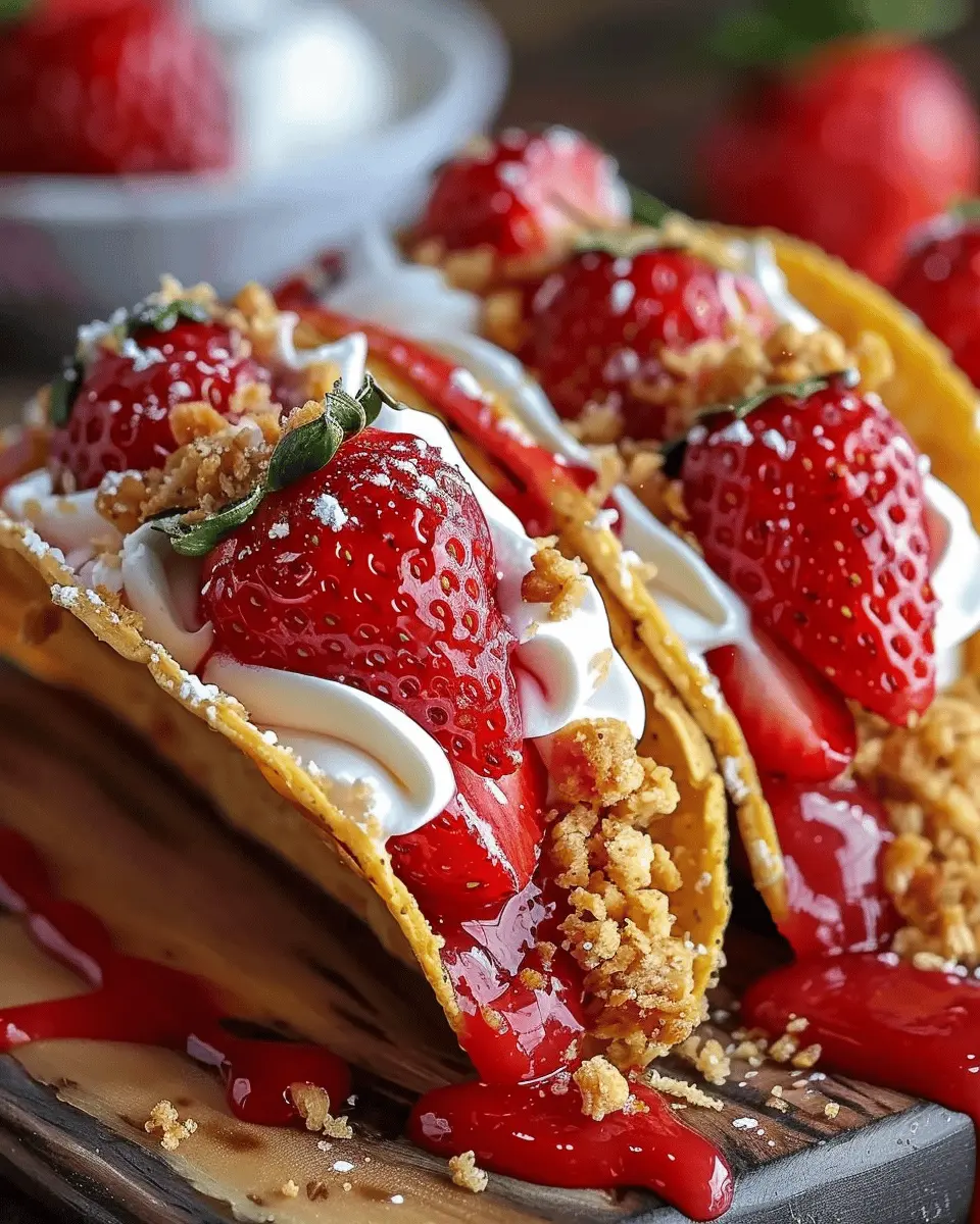 Strawberry Crunch Cheesecake Tacos: An Easy Indulgence at Home