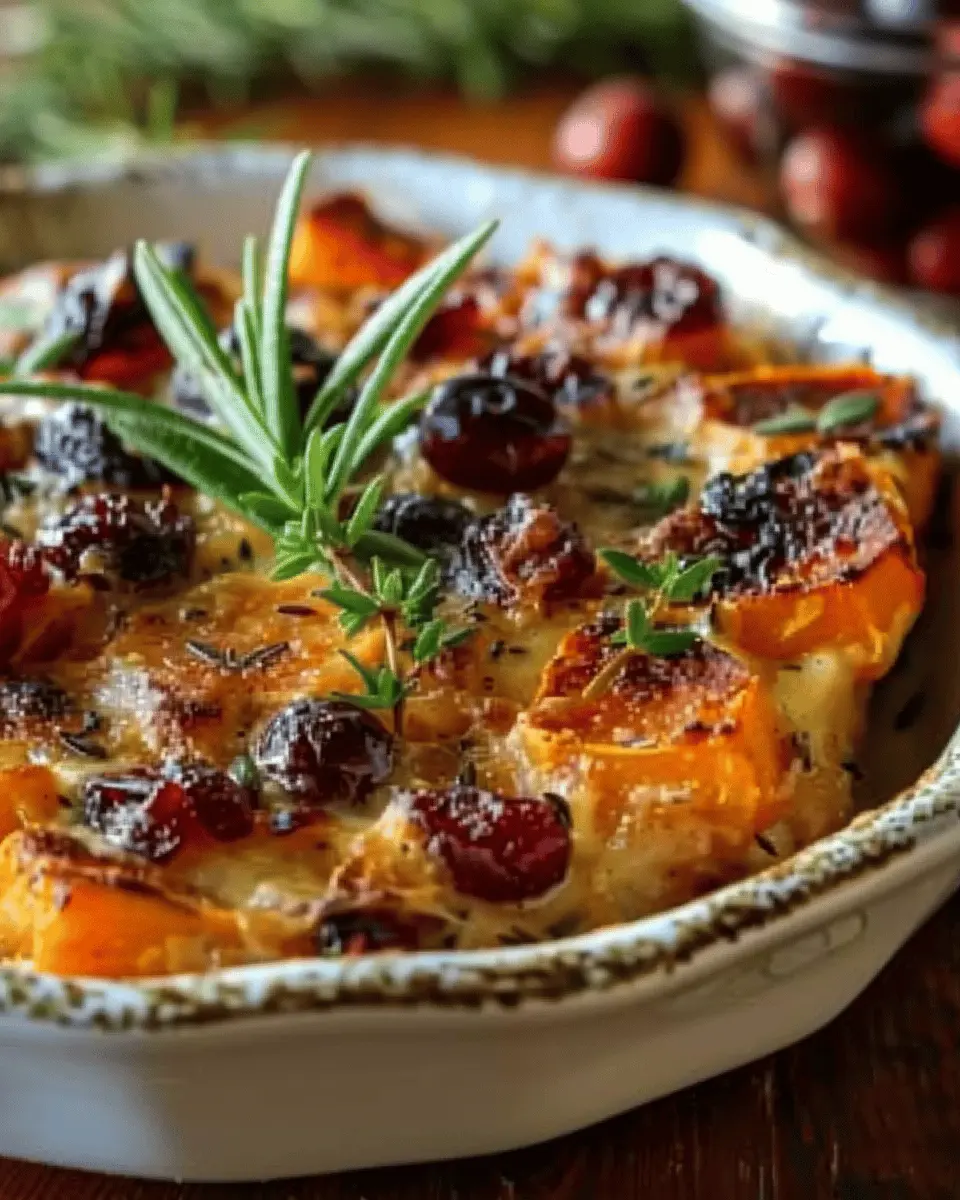 Sweet Potato Cranberry Gratin: Indulgent Comfort Food Delight