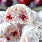 Cherry Snowball Cookies