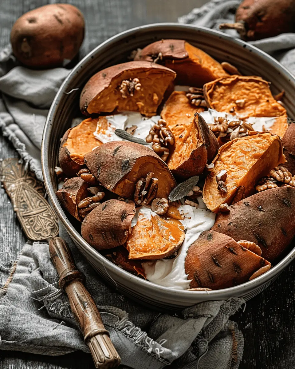 Southern Maple Sweet Potato Delight with Turkey Bacon Twist