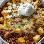 Ground Beef and Potatoes Casserole