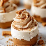 No Bake Mini Biscoff Cheesecakes
