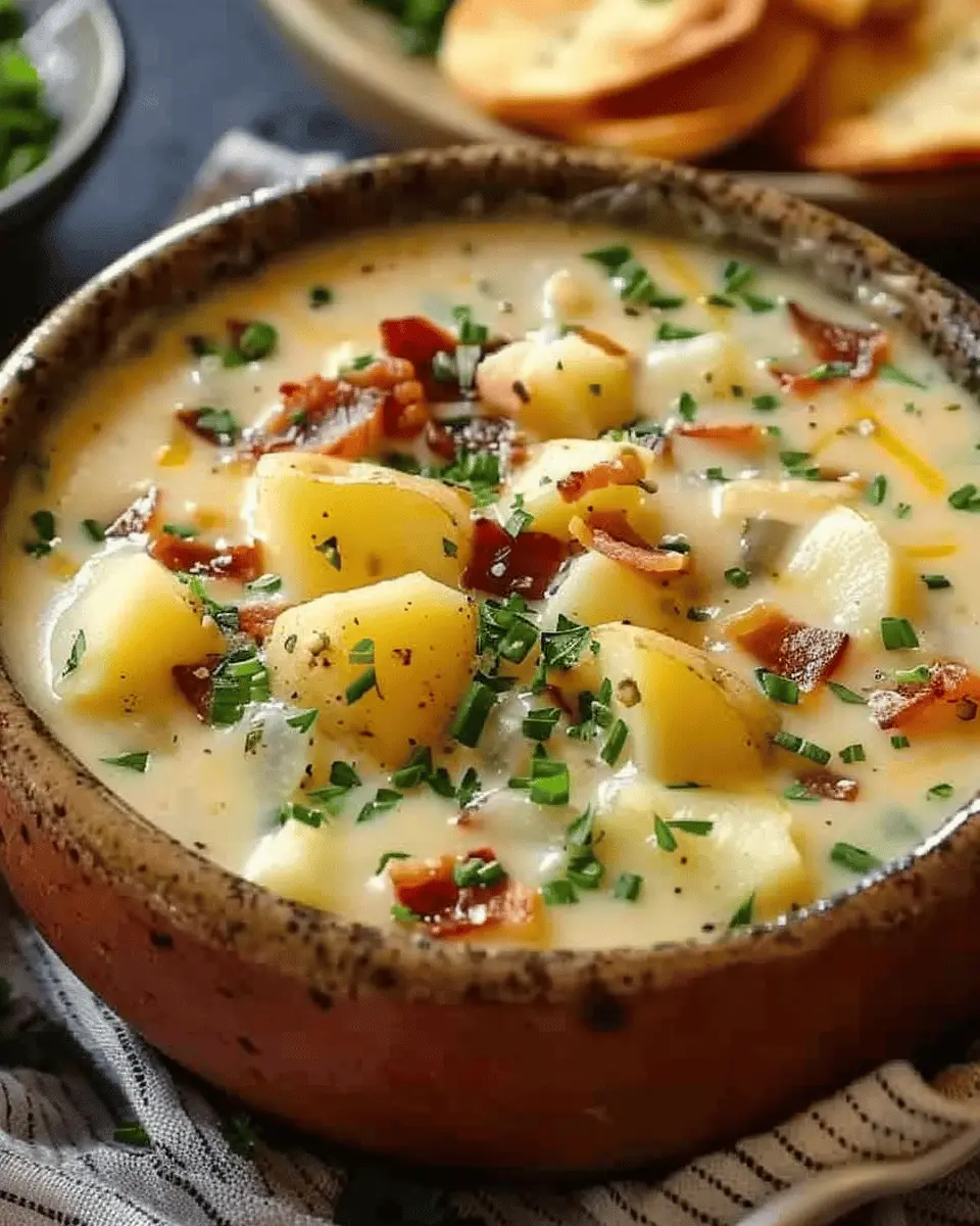 Creamy Outback Potato Soup: Indulgent Twist with Turkey Bacon