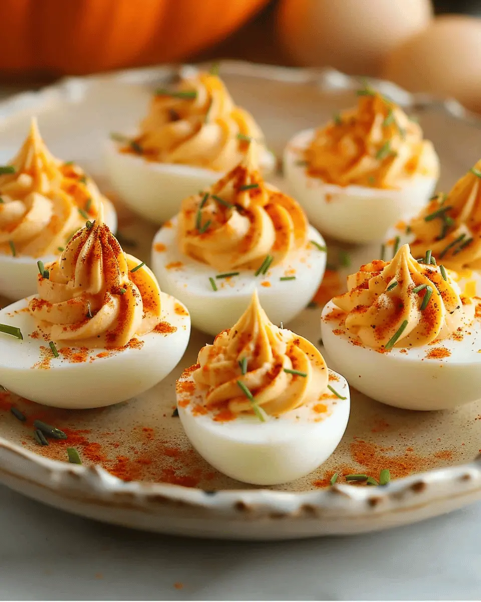 Pumpkin Patch Deviled Eggs: Easy and Wholesome Fall Flavor