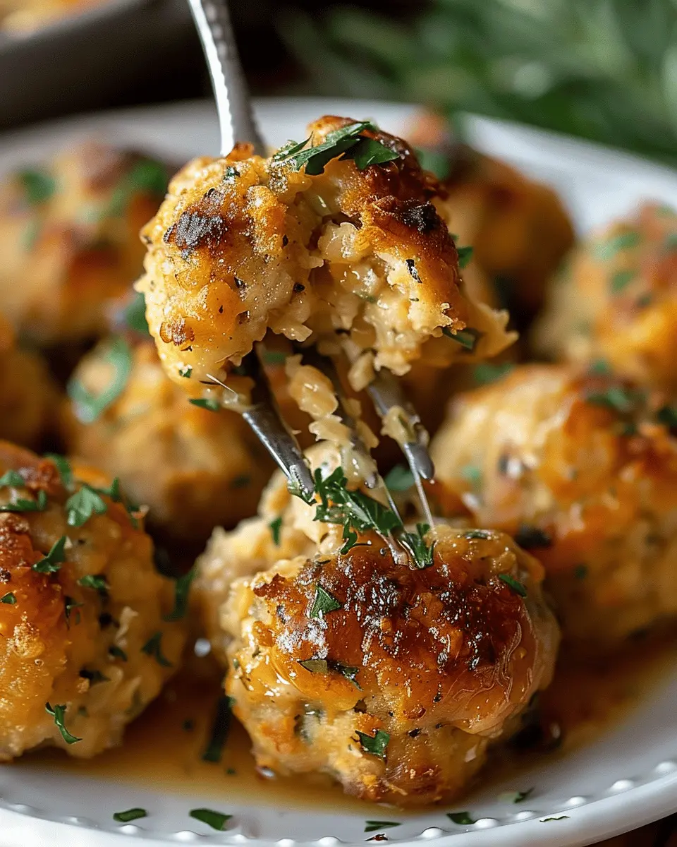 Grandma Dot’s Stuffing Balls: Easy Recipe with Turkey Bacon and Chicken Ham