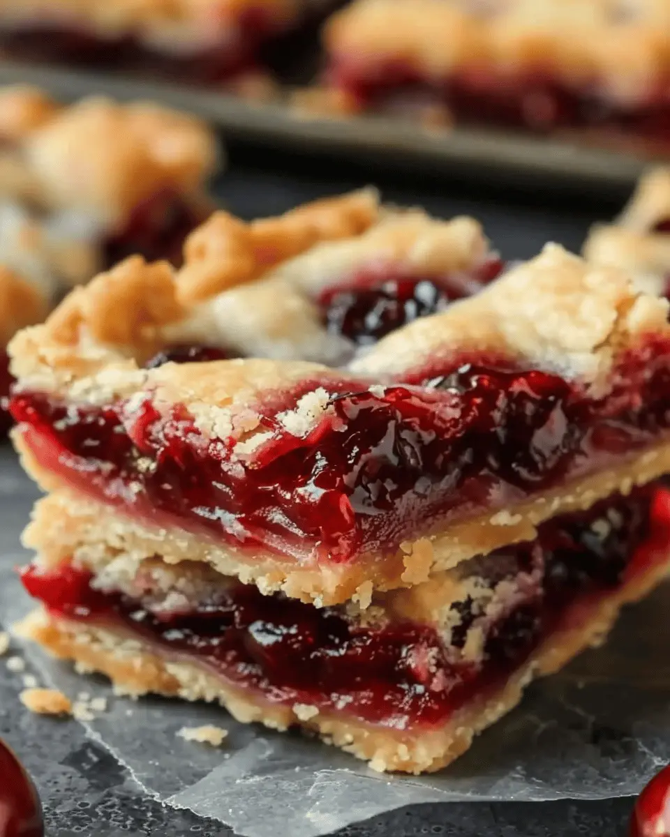 Easy Cherry Pie Bars: A Sweet and Simple Homemade Delight