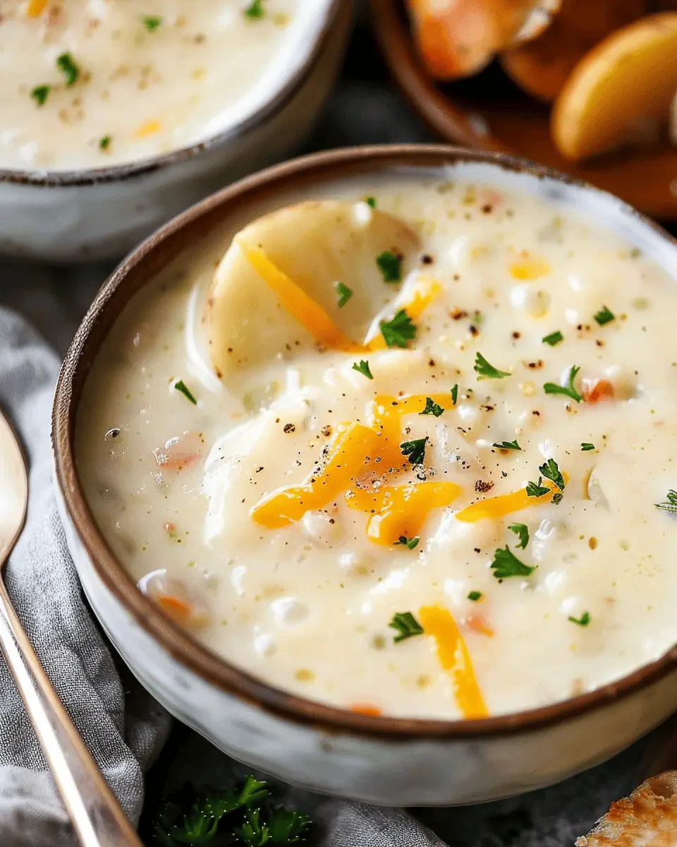Potato Soup Recipe: Creamy Delight with Turkey Bacon and Chicken Ham