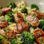 Chicken Sausage and Broccoli Orzo