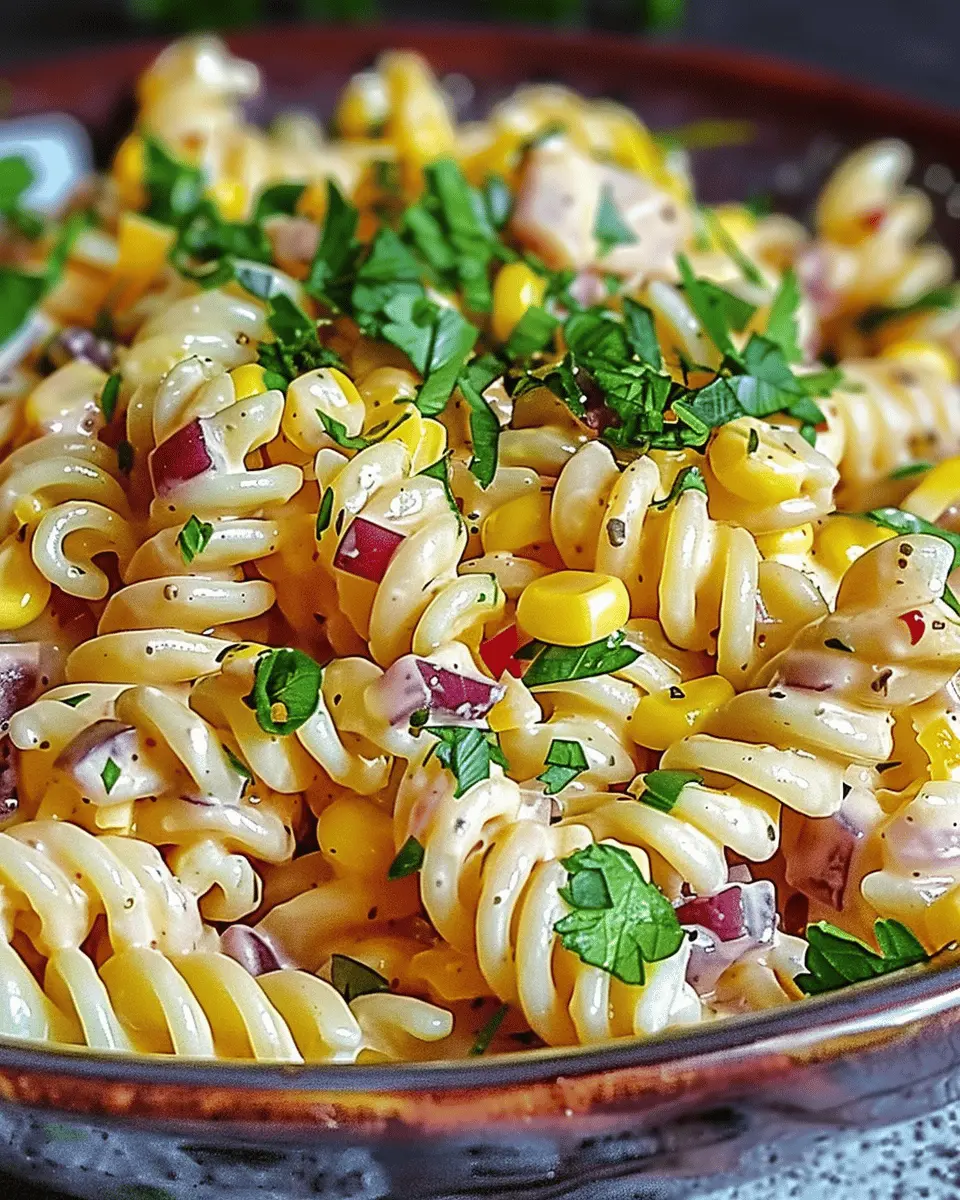 Street Corn Pasta Salad: A Refreshingly Easy Summer Delight