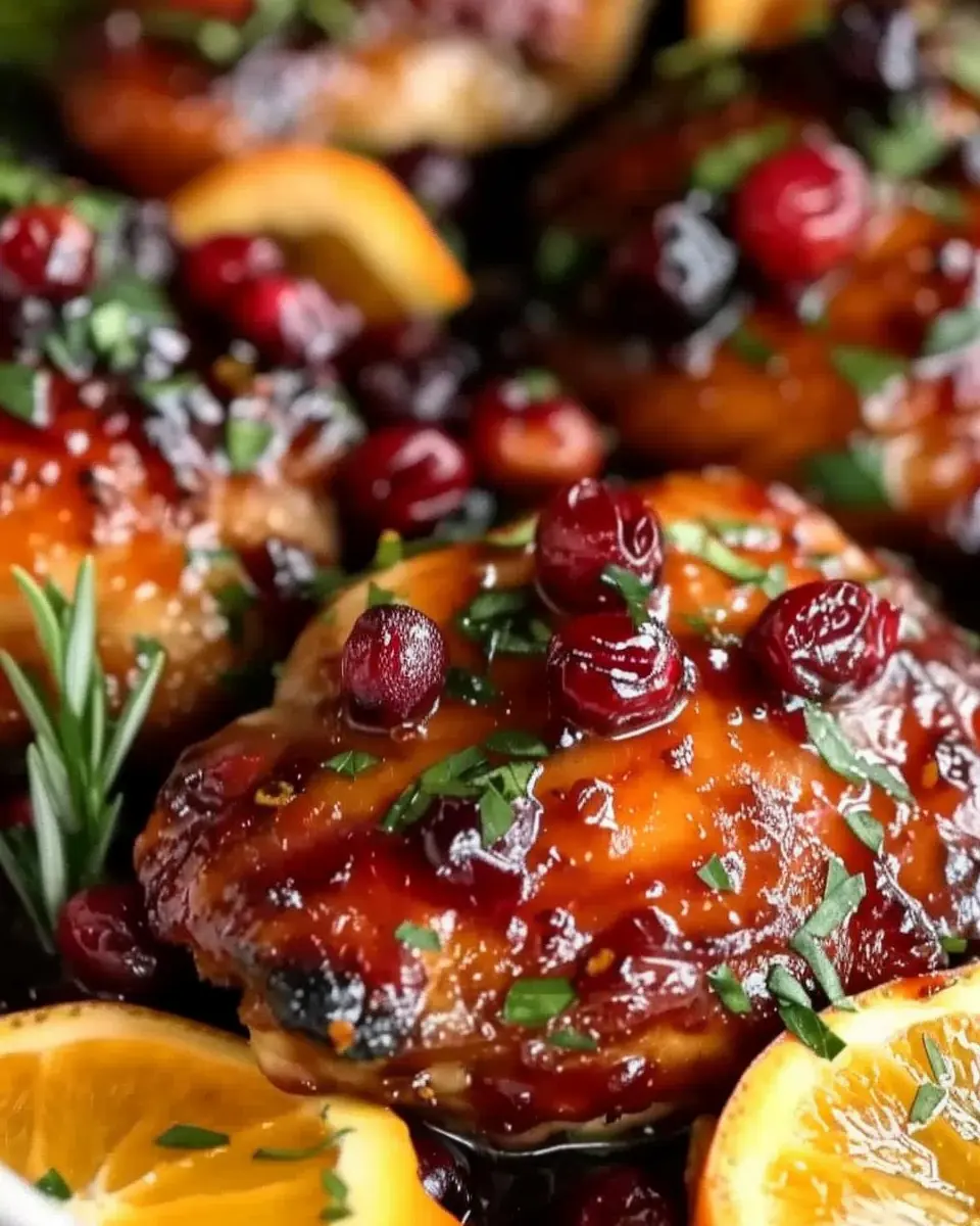 Cranberry Orange Glazed Chicken: A Juicy Delight for Dinner
