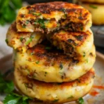 Vegan Stuffed Potato Cakes