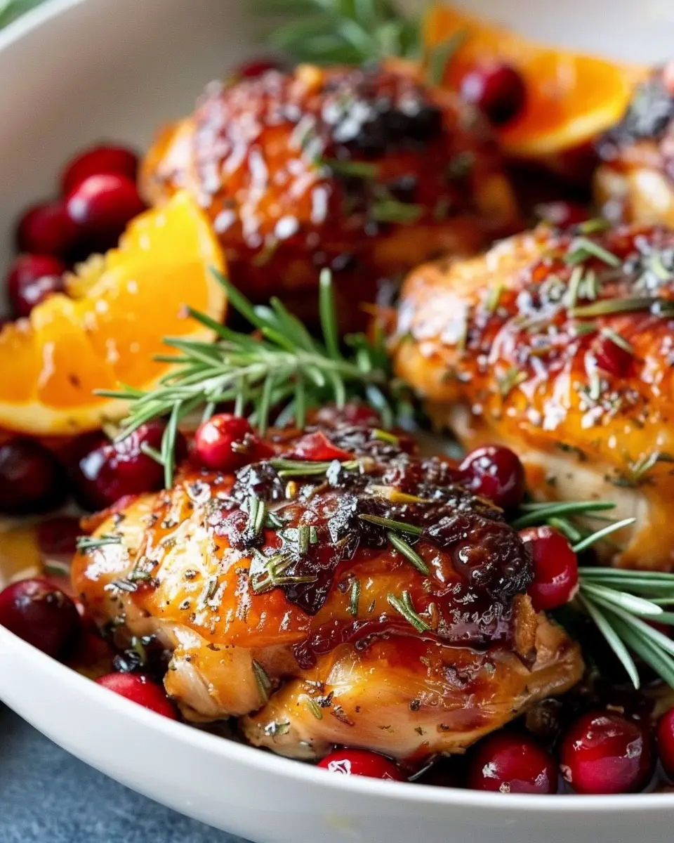 Baked Orange Cranberry Chicken: Juicy Flavor with a Twist