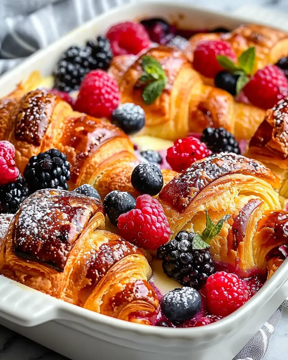 Berry Croissant Breakfast Bake: An Easy Indulgence for Mornings