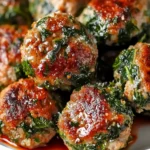 Spinach Garlic Meatballs