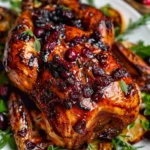 Maple Cranberry Roast Chicken