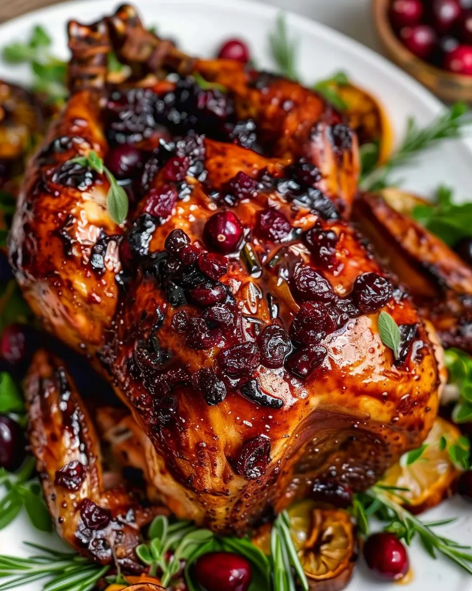 Maple Cranberry Roast Chicken: An Easy and Flavorful Delight