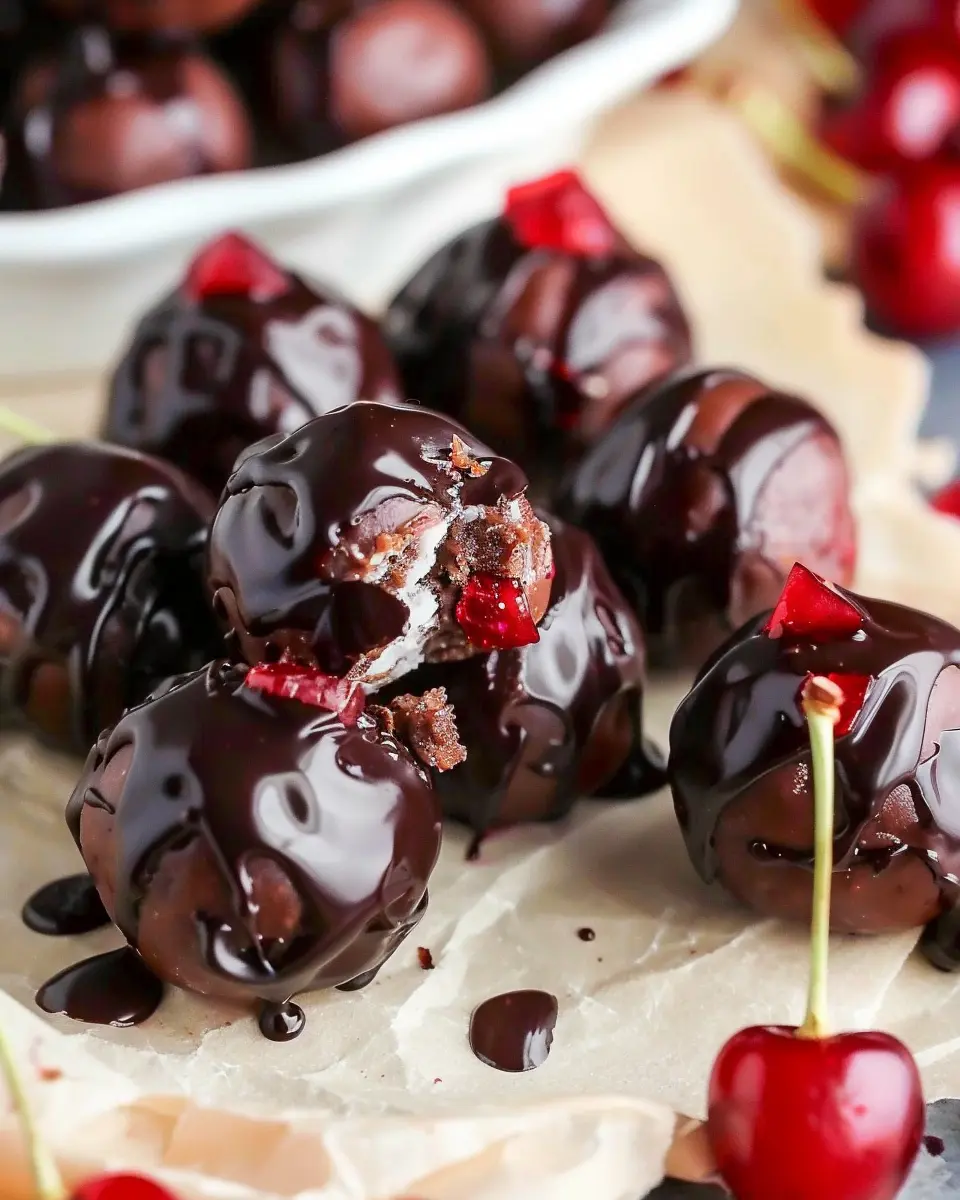 Cherry Bourbon Balls: Easy Indulgence for Homemade Treat Lovers