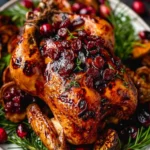 Maple Cranberry Roast Chicken