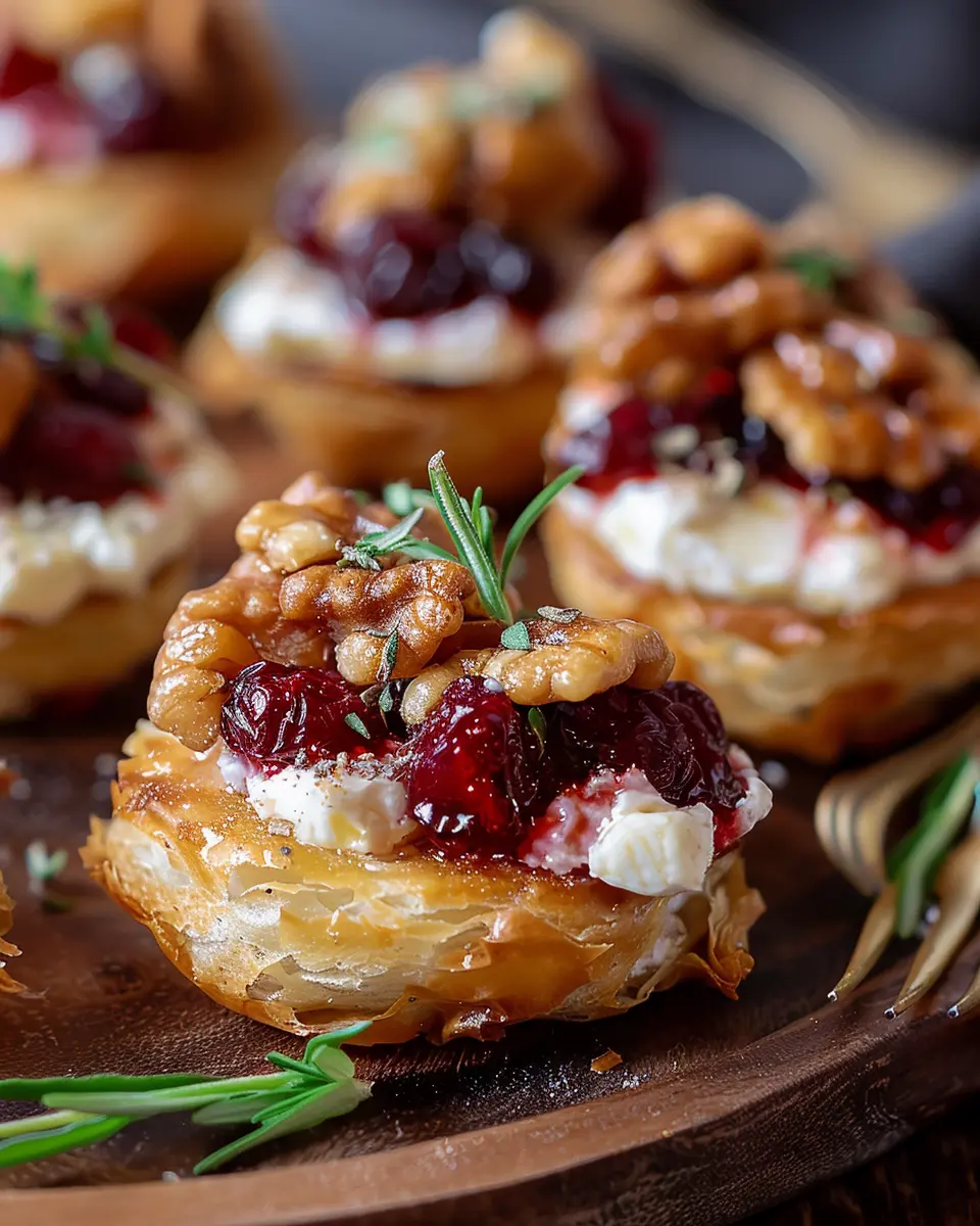 Baked Cranberry Brie Bites: Easy Turkey Bacon Delight
