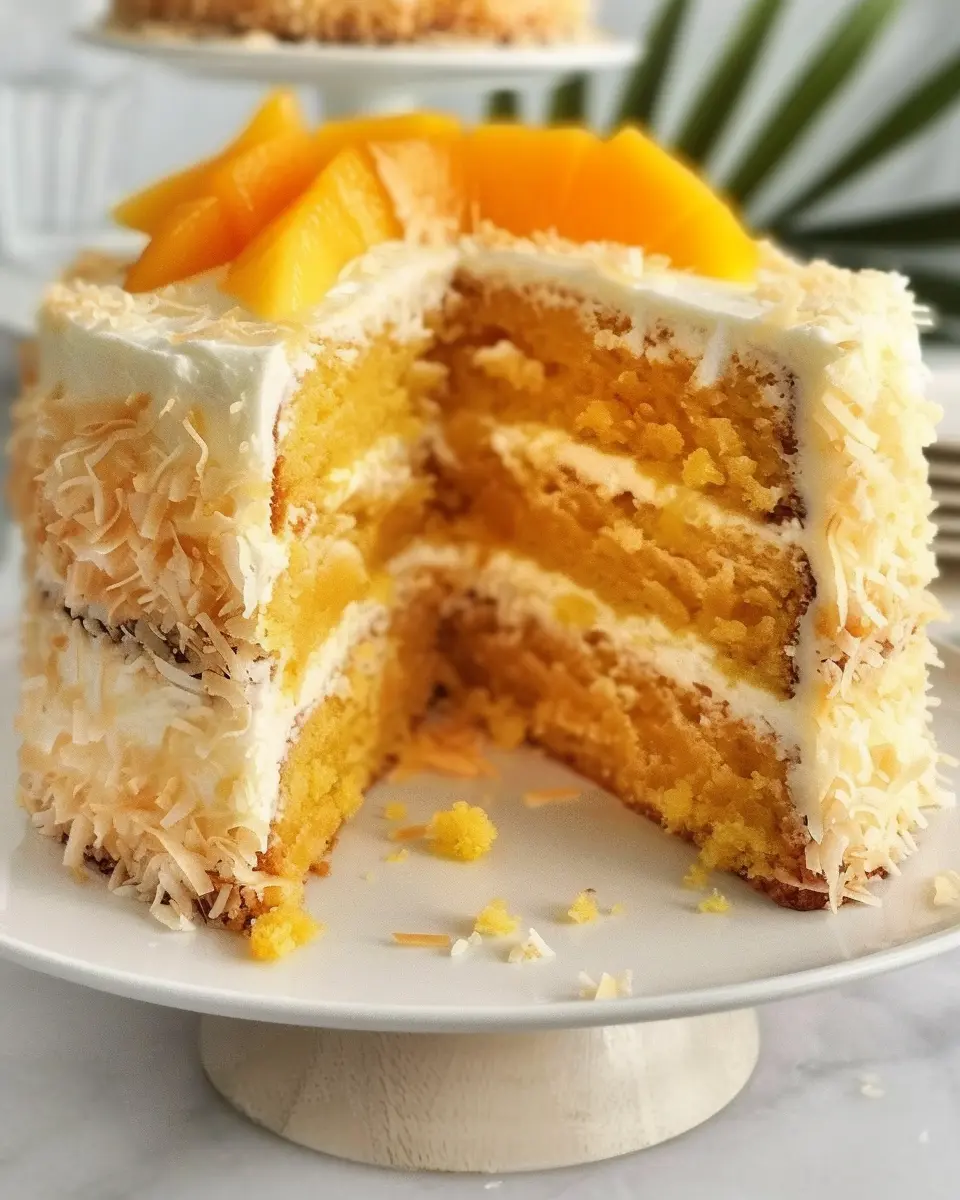 Vegan Mango Coconut Cake: The Best Tropical Dessert Delight