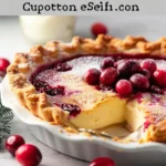 Cranberry Custard Pie