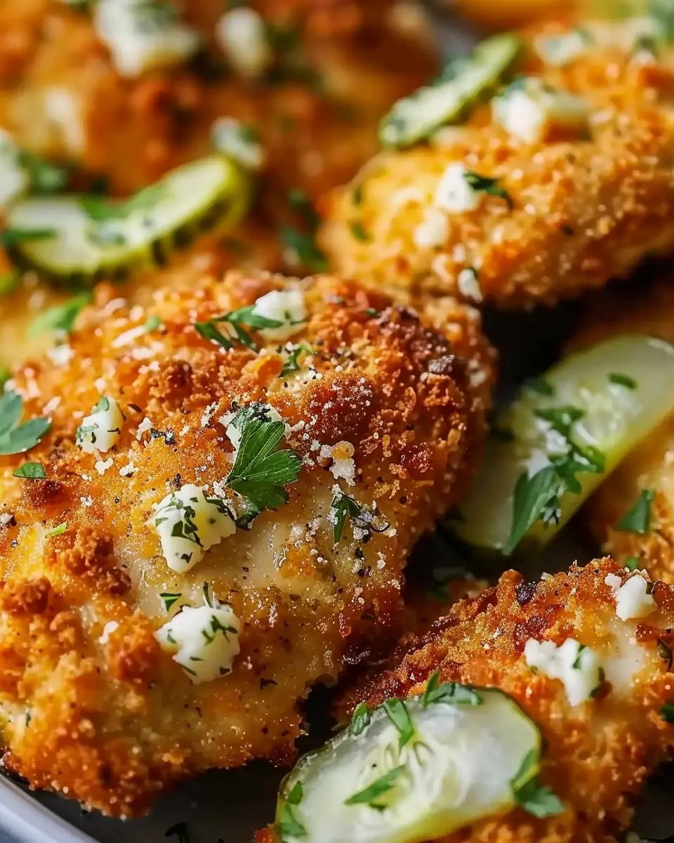 Crispy Dill Pickle Parmesan Chicken: An Easy Flavorful Delight