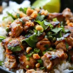 Ginger Lime Pork with Coconut Rice
