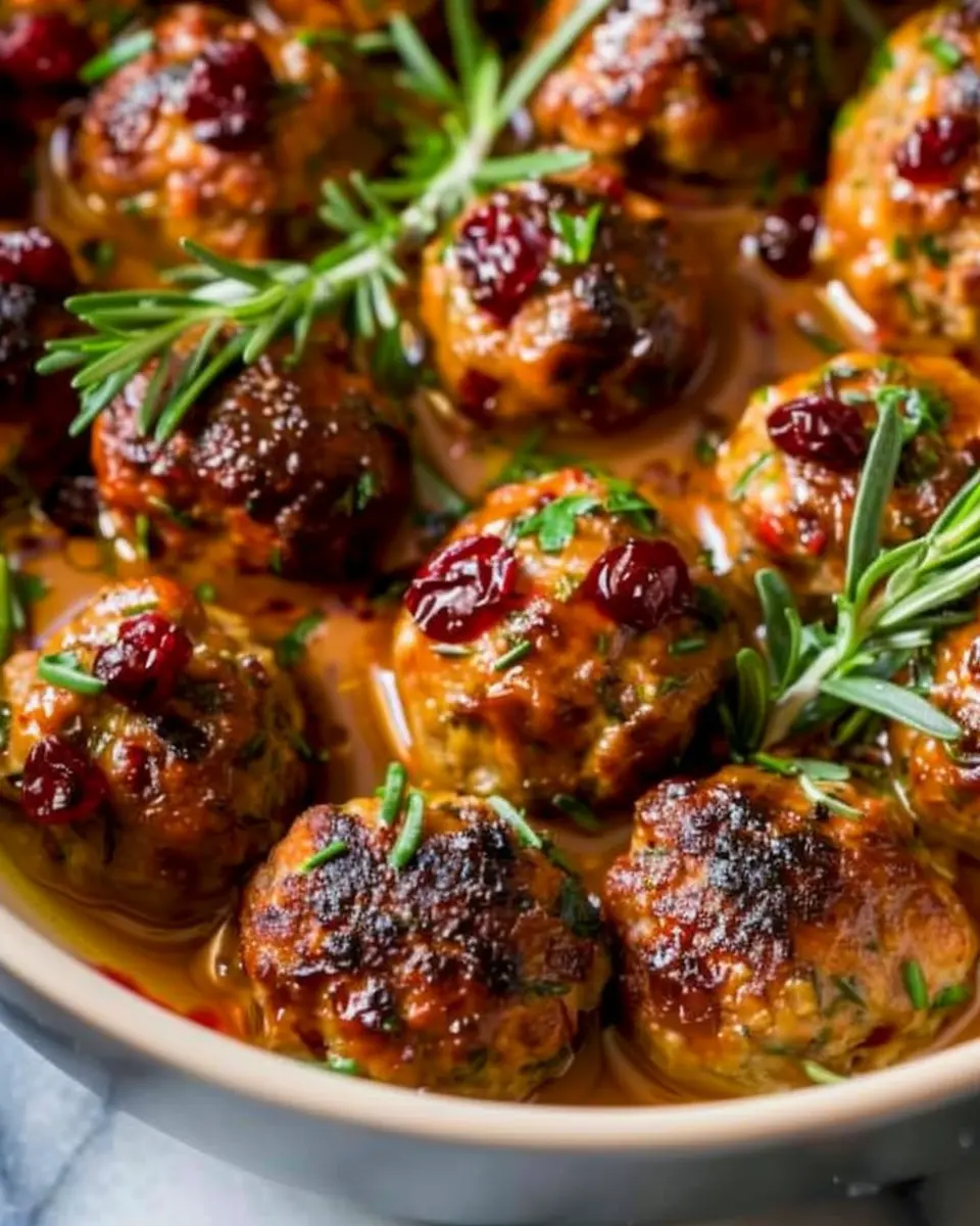 Thanksgiving Turkey Cranberry Meatballs: Easy Comfort Food Delight