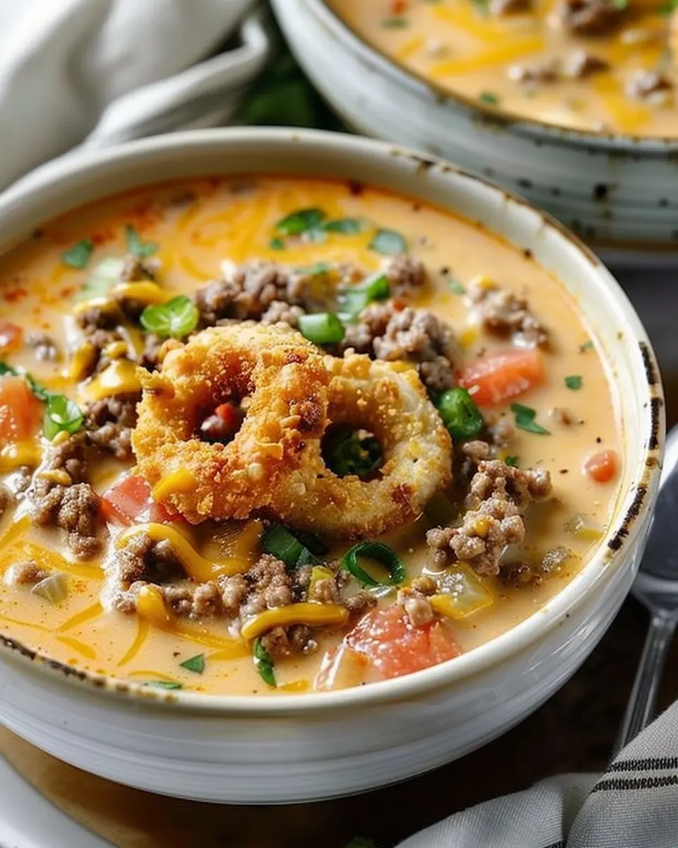 Easy Cheeseburger Soup with Turkey Bacon: A Delicious Twist for Comfort Lovers