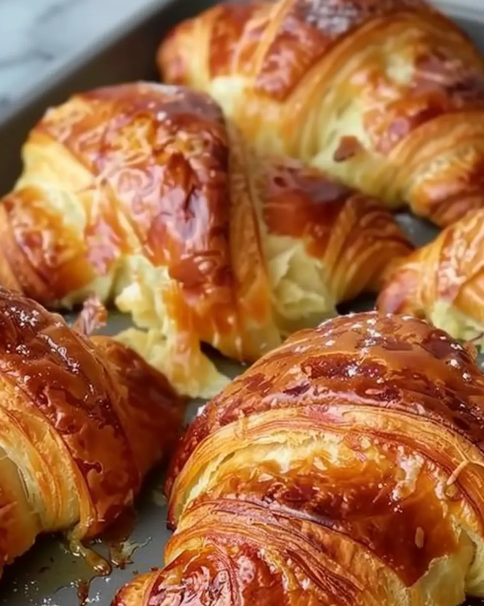Croissant Bake: Indulgent Turkey Bacon and Chicken Ham Delight