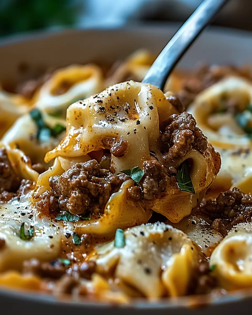 Cheesesteak Tortellini: Indulgent Provolone Sauce Delight