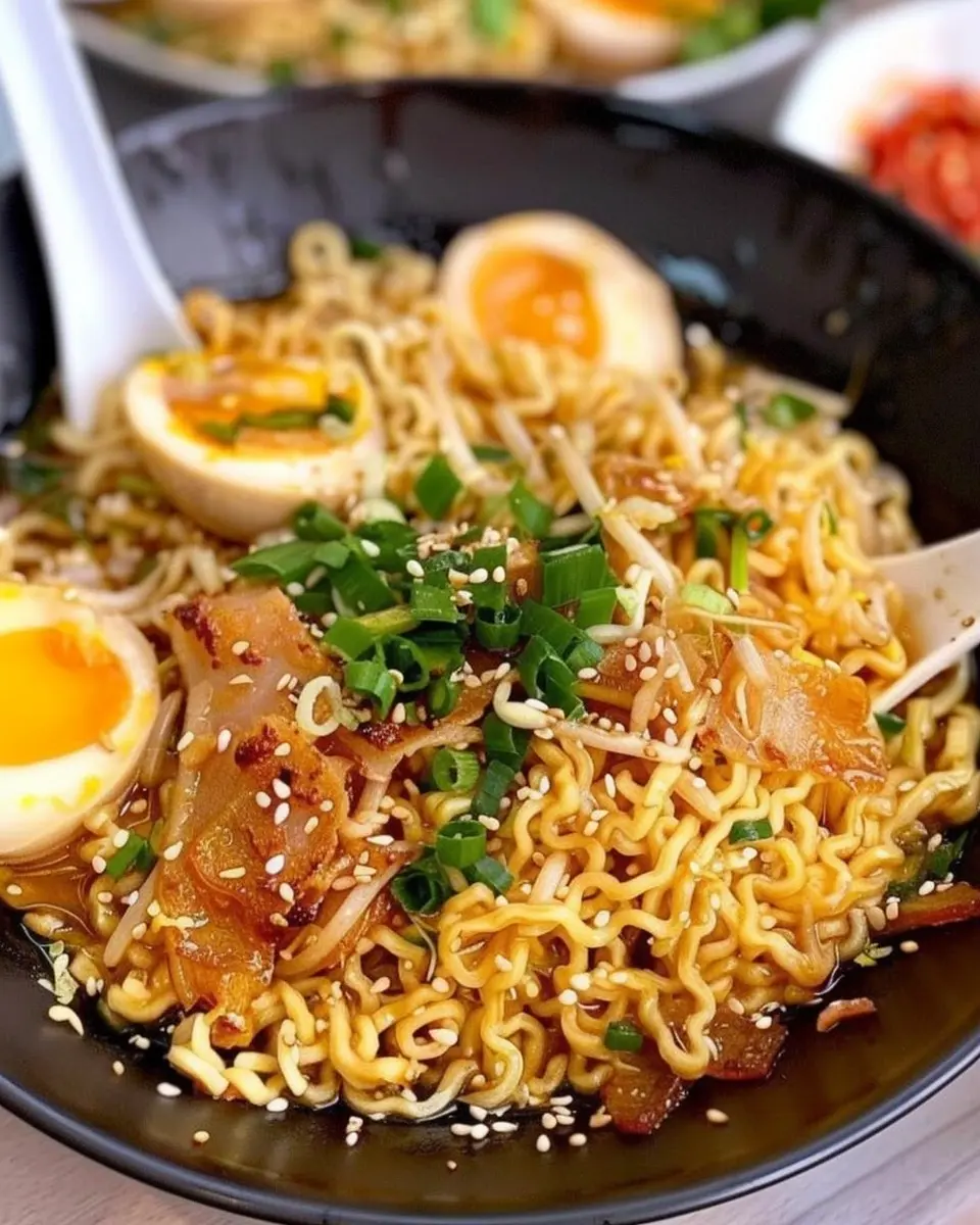TikTok Ramen: Easy Recipe with Turkey Bacon and Chicken Ham