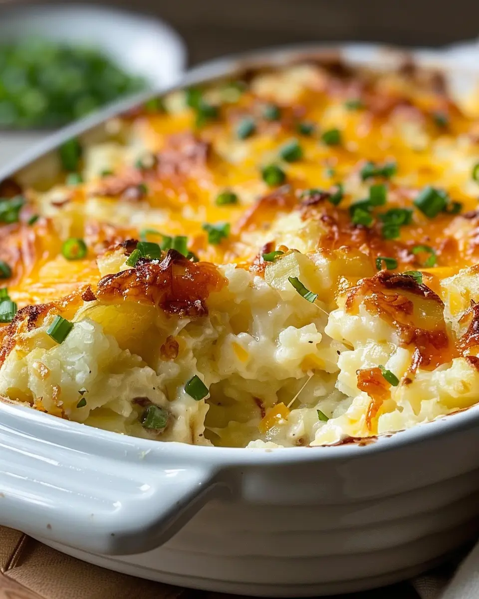 Twice Baked Potato Casserole: Indulgent Comfort with Turkey Bacon