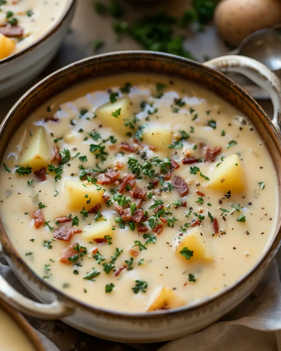 Outback Potato Soup: Easy Comfort with Turkey Bacon and Chicken Ham