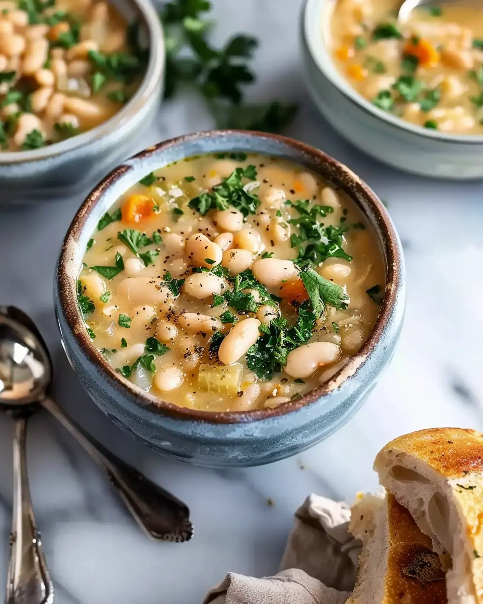 Tuscan White Bean Soup: A Cozy Bowl of Comfort with Turkey Bacon
