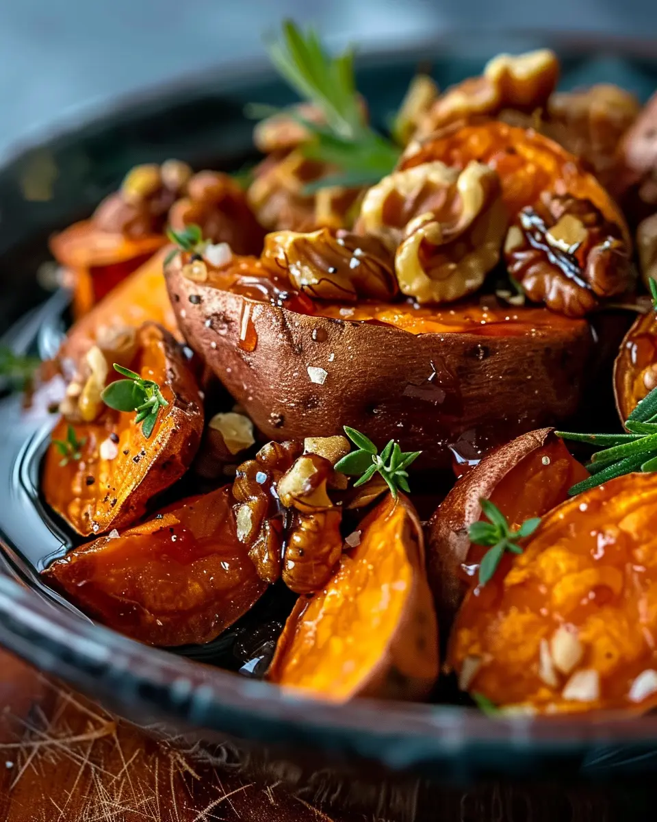 Walnut Maple Roasted Sweet Potatoes: A Deliciously Easy Side Dish