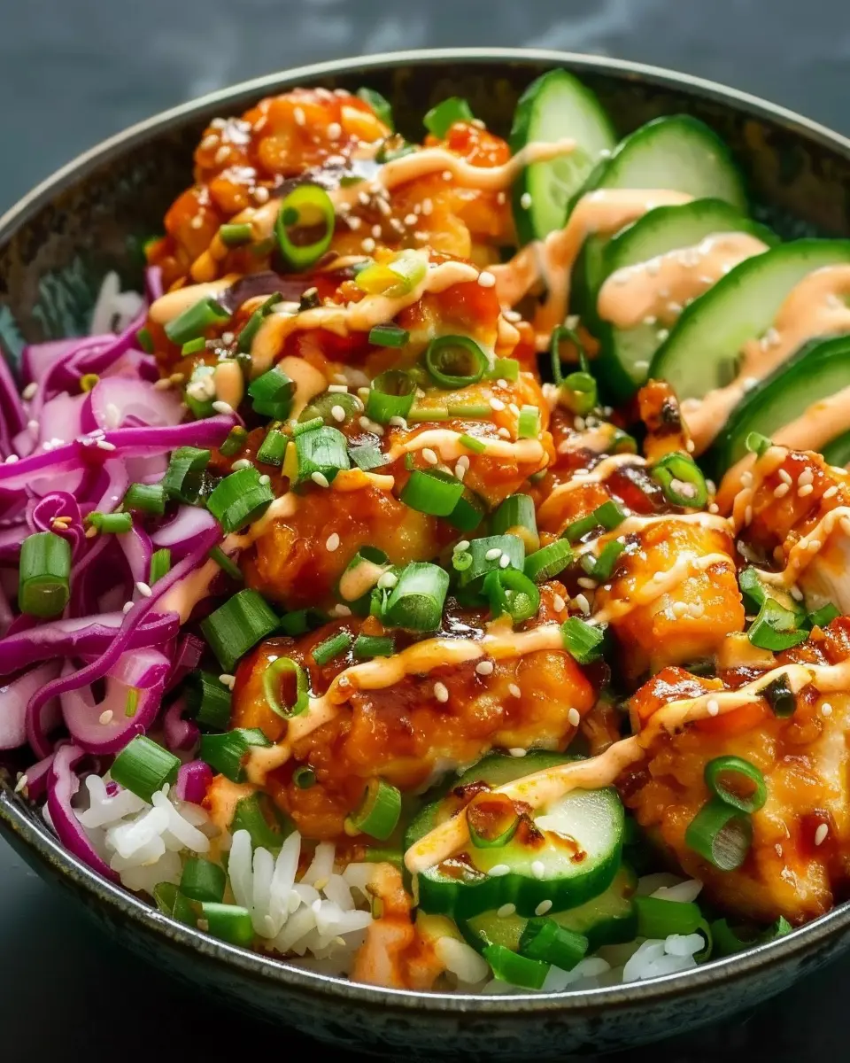 Bang Bang Chicken Bowl: Easy Recipe with Turkey Bacon Twist