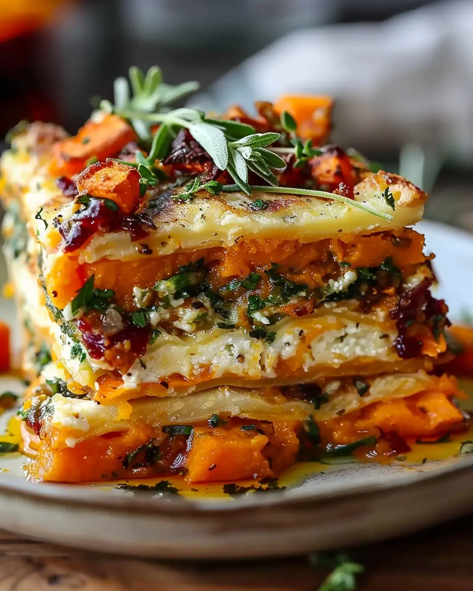 Layered Sweet Potato Butternut Squash Carrot Lasagna Recipe to Delight Your Taste Buds