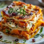Layered Sweet Potato Butternut Squash Carrot Lasagna