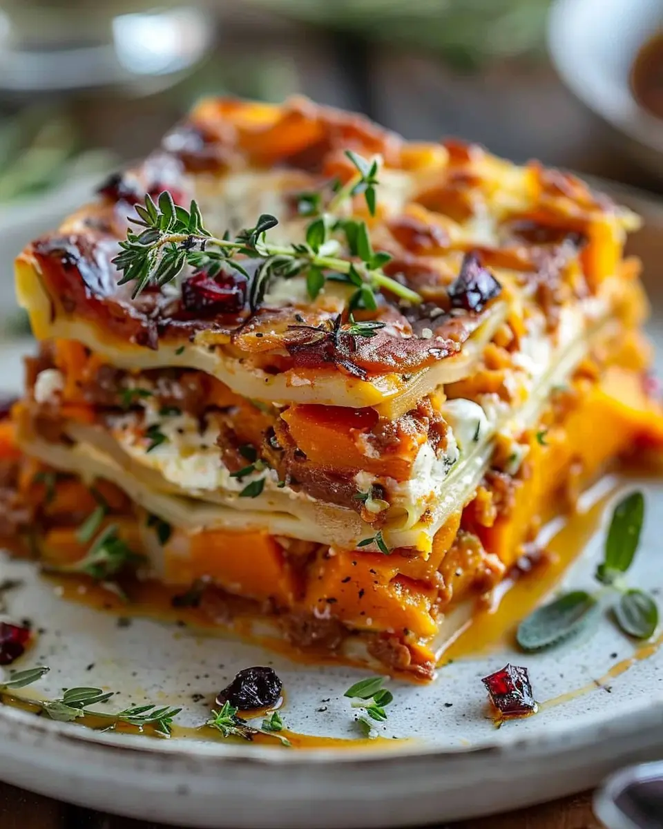 Layered Sweet Potato Butternut Squash Carrot Lasagna Delightfully Healthy and Comforting